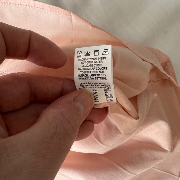 RW&Co. Women's Sleeveless LINEN Blend Mini Shift Dress Cottage Pink Size Medium - Picture 9 of 14